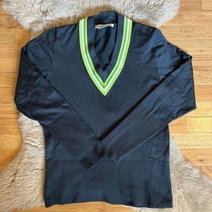 Nike Golf sweater navy green V-neck women’s M